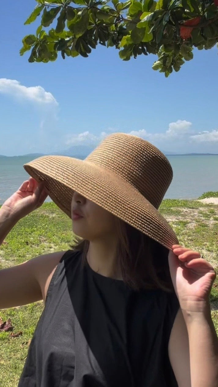 【ERROR.】Mode Wide Brim Hat / Natural Beige