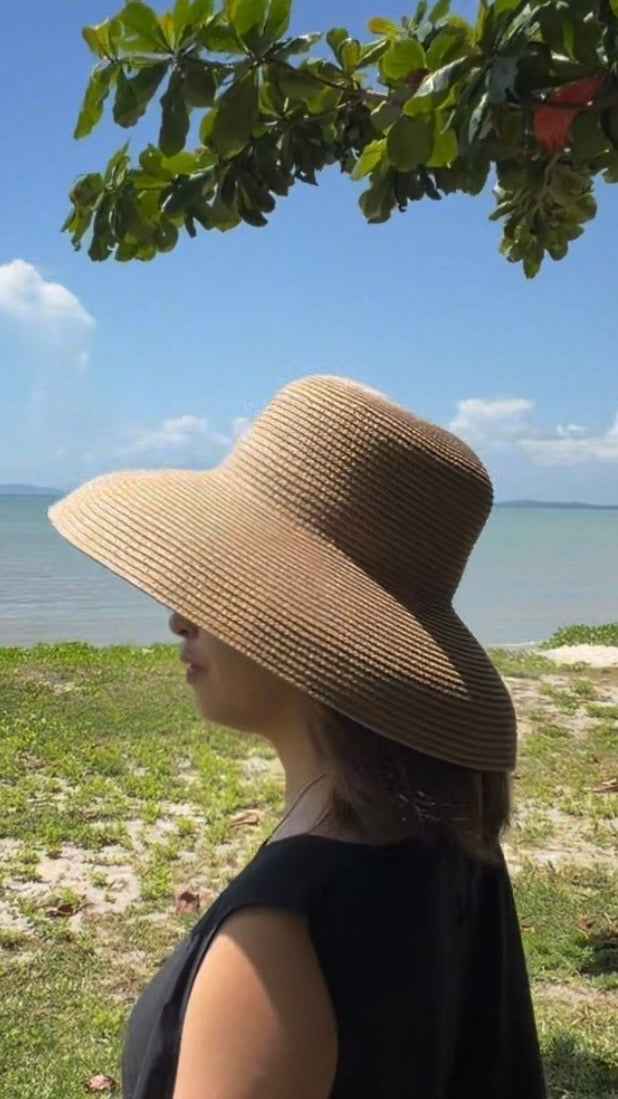 【ERROR.】Mode Wide Brim Hat / Natural Beige