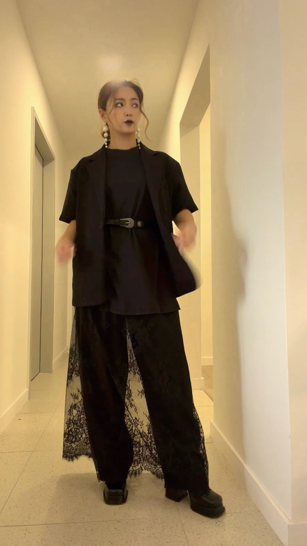 ⁠【ERROR.】Short Sleeve Jacket⁠ / Black
