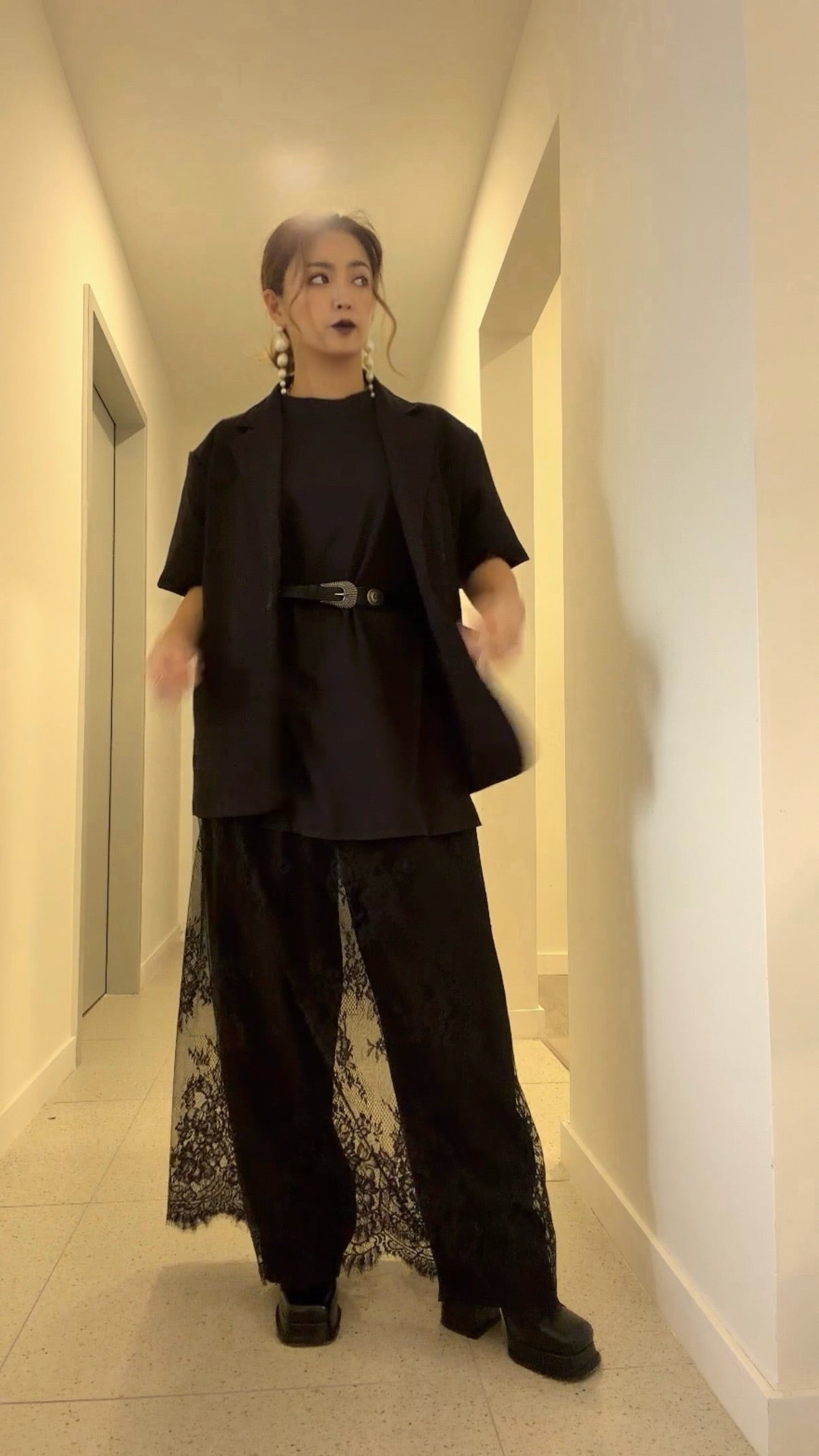 ⁠【ERROR.】Short Sleeve Jacket⁠ / Black