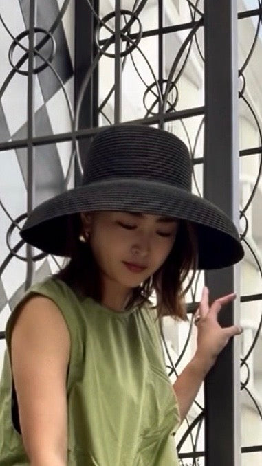 【ERROR.】Mode Wide Brim Hat / Black