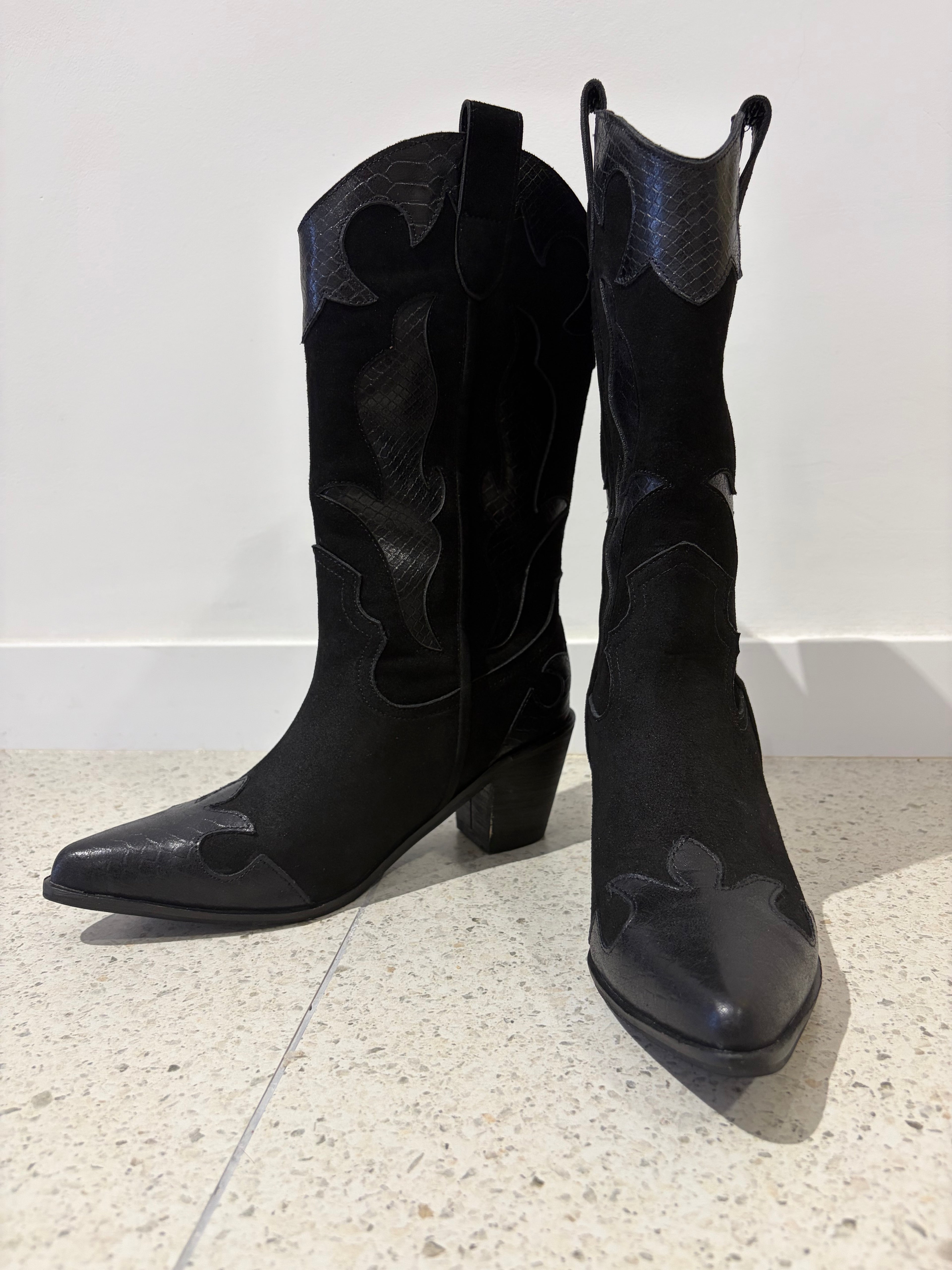⁠【ERROR.】 Western Stitch Boots / Black