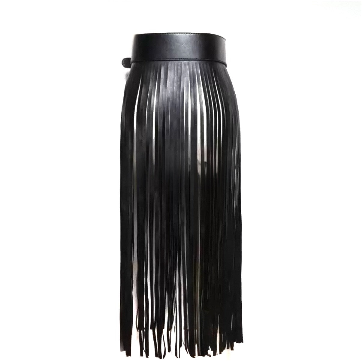 【ERROR.】Fringe Wrap Belt / Black